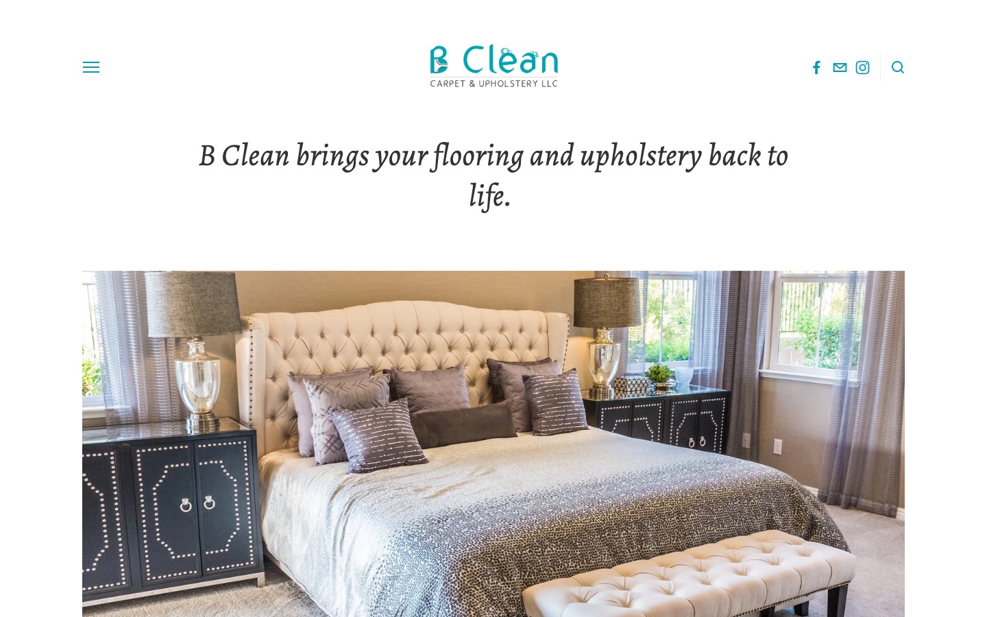 Old B Clean Carpet website