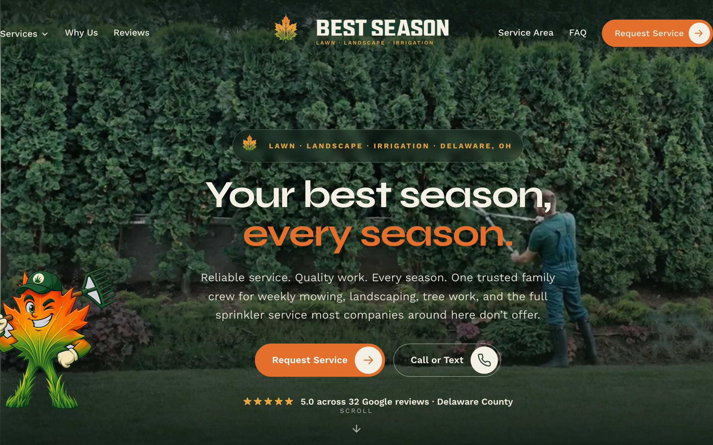 Concept redesign for Best Season Lawn Care