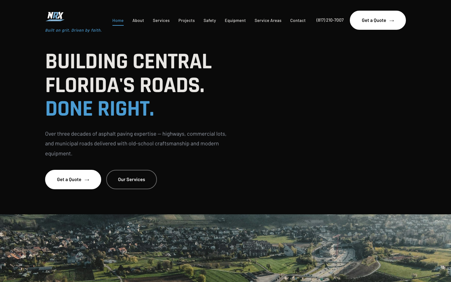 NRX Asphalt website