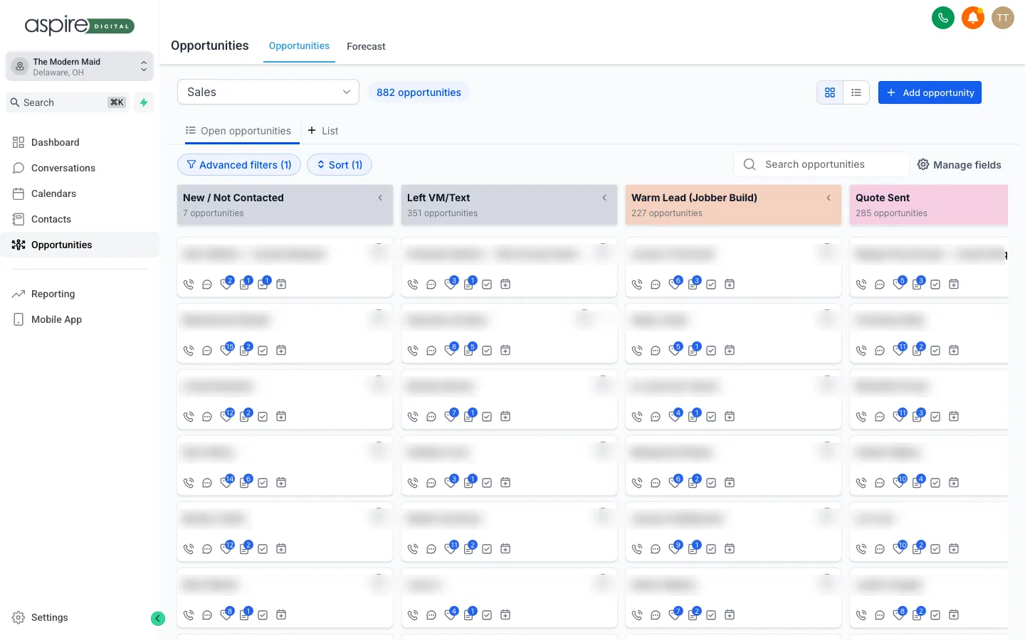 The Pipeline view inside your Aspire hub
